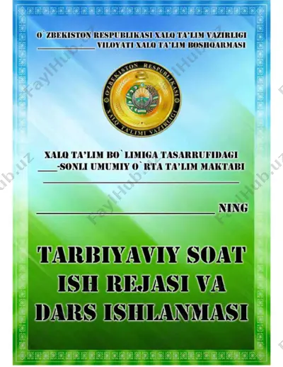 2-sinf tarbiyaviy soat — PDF