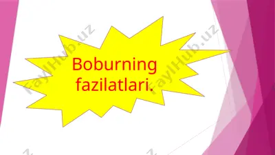 boburning fazilatlari 2-o'qish — PPTX