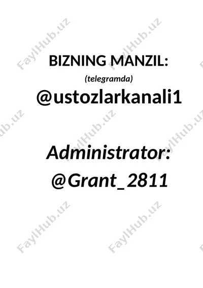 @ustozlarkanali1_ingliz tili_2-sinf_choraklik test — DOCX