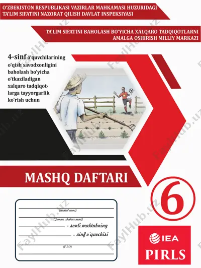6-mashq daftari o`qish savodxonligi — PDF