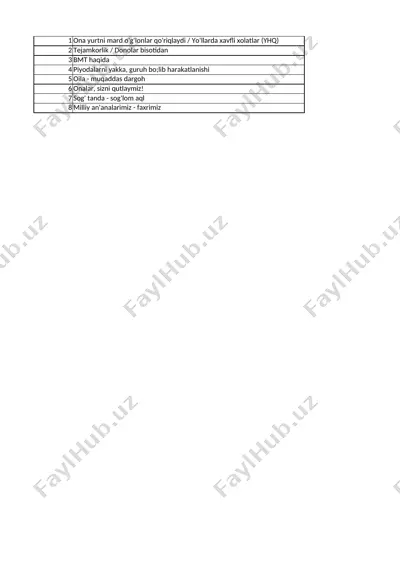 4-s. sinf soati 3-chorak. tig'iz(6) — XLSX