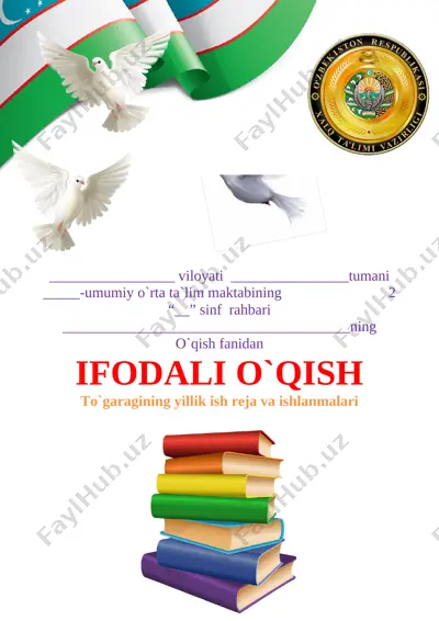 2-sinf o'qish - ifodali o'qish 68 soatlik — DOCX