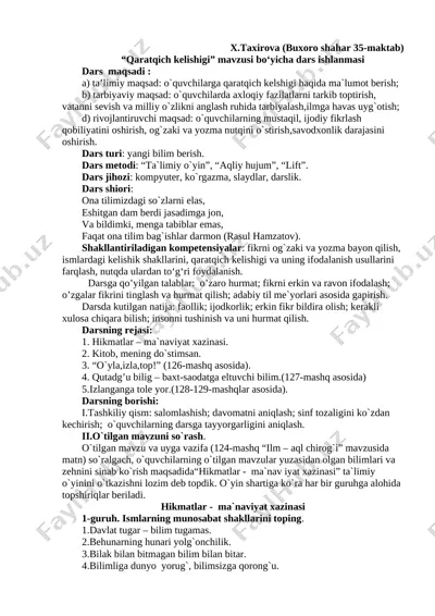 qaratqich kelishigi — DOCX