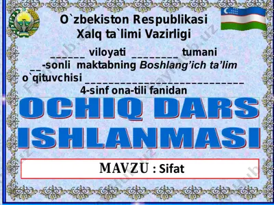 4_sinf_3_chorak_sifat — PDF