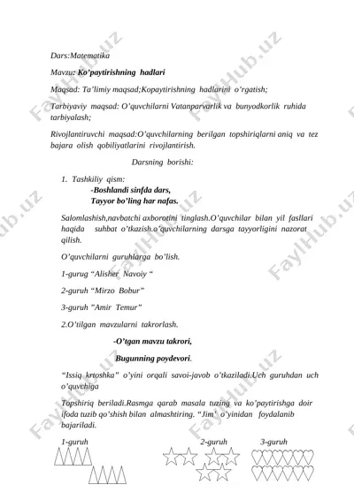 ko'paytirish hadlari dilrabo- 56 — DOCX