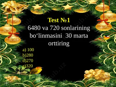 test .matematika 25.12.2020. — PPTX