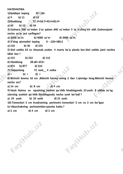 28.10.2020 matematika test-1 — DOCX