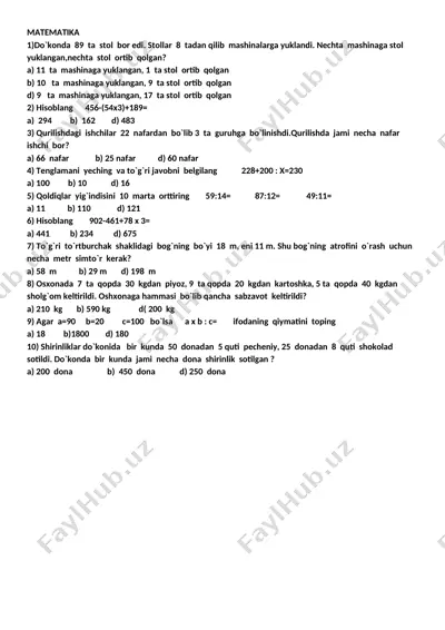 26.10.test matematika — DOCX