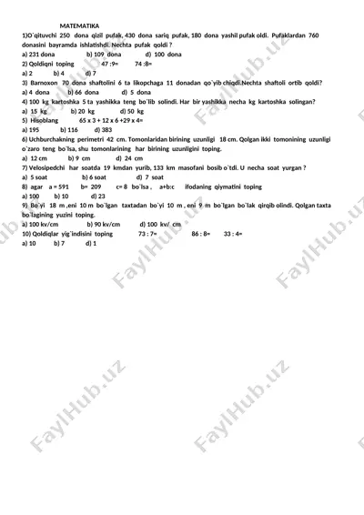 test matematika 16.10.2020 — DOCX