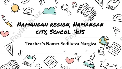 sodikova nargiza — PPTX