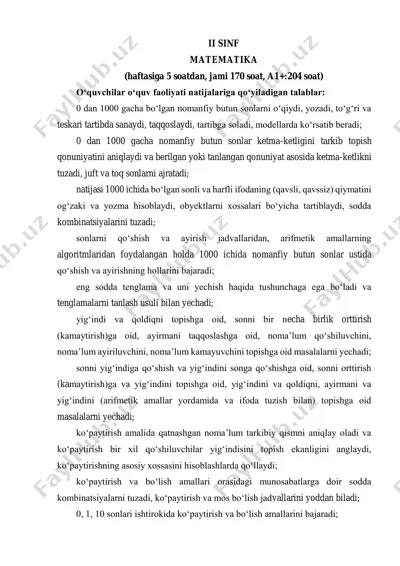 2-sinf-matematika — PDF