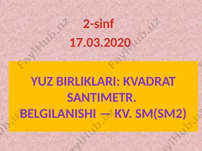 uy vazifa2-sinfyuz birlik17-mart — PPTX
