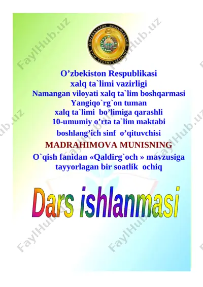 2- sinf o`qish 16. 03 — DOCX