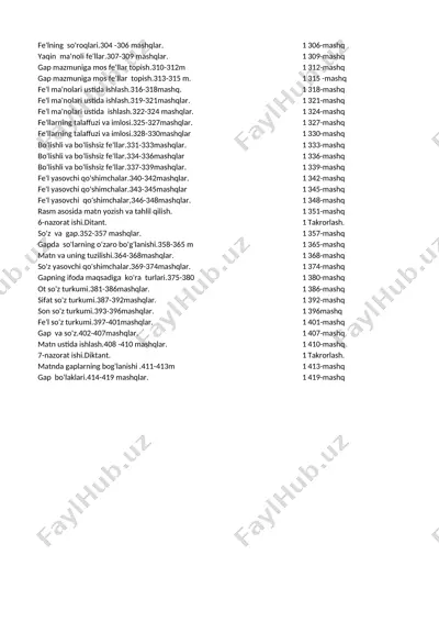 ona tili 4 chorak — XLSX
