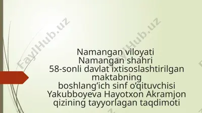 non qayerdan keladi — PPTX