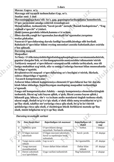 2-sinf ona tili yangi kompetensiya — DOCX