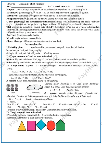2-sinf-mat-i-ch-mavzusi-yangi — DOCX