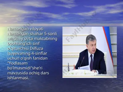 yodlasam bo'lmasmidi — PPT