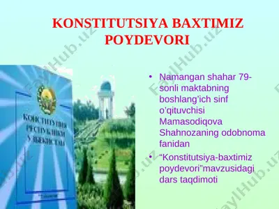 konstitutsiya — PPT