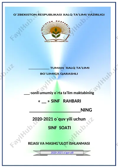4-sinf tarbiyaviy soat — DOCX