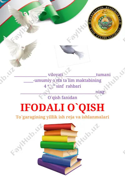 4 sinf ifodali o`qish to`garak 2020-2021 yil 68 soatlik — DOCX