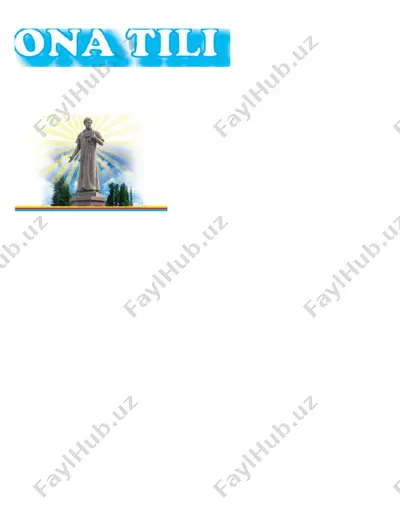ona tili darslik 2 sinf — DOCX