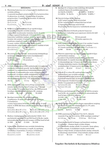 9-sinf sinov i — PDF