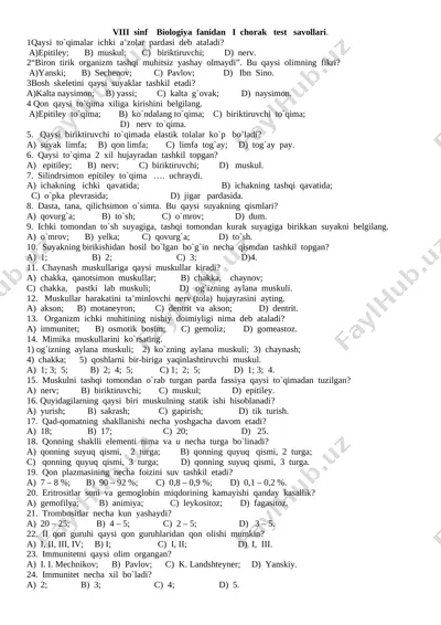8-sinf biol 100ta — DOCX