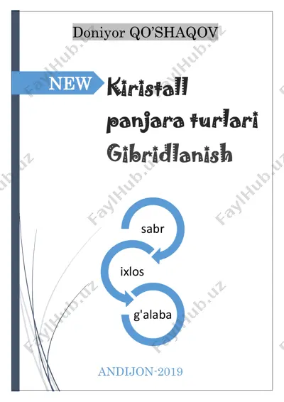 kristall panjara va gibridlanish javobli — PDF