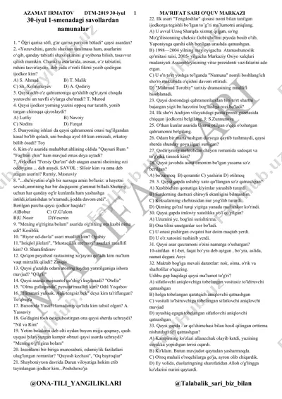 @info_dtm ona tili-10 — PDF