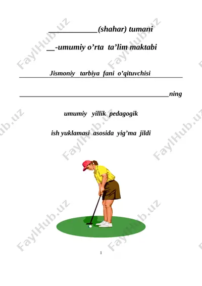 2019-2020 jismoniy tarbiya — DOCX