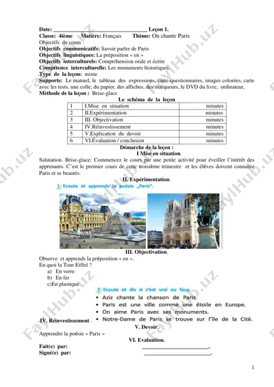 4-sinf fransuz tili iii-chorak (1) — PDF