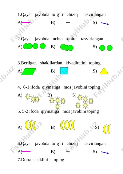 pisa test 4-sinf — DOCX