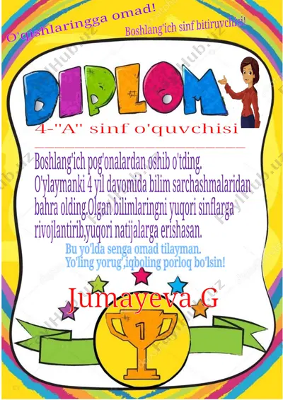 diplom 4-sinf bitiruvchi 2019 — DOCX