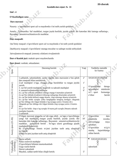 4-sinf 3-chorak — DOCX