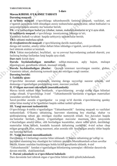 tabiat 4 sinf (2) — DOC