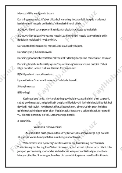 9-sinf 3-chorak — DOCX