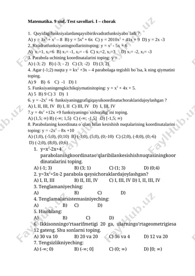 9-sinf — DOCX