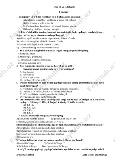 9-10-sinf ona tili va adabiyoti — DOCX