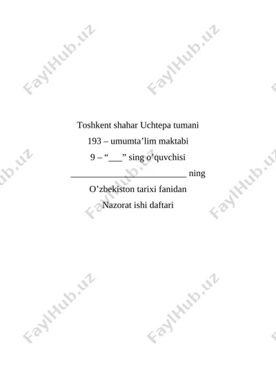 nazorat - 9 — DOCX