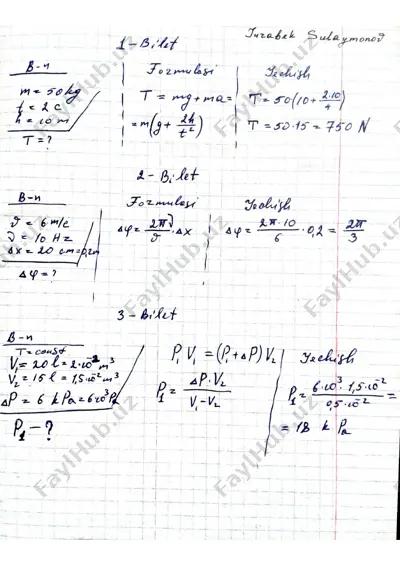 11-sinf imtihon masalalari yechimi 2021 — PDF