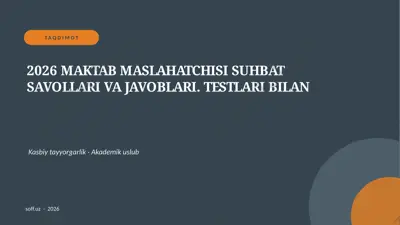 009_v1_2026_maktab_maslahatchisi_suhbat_savol — PPTX