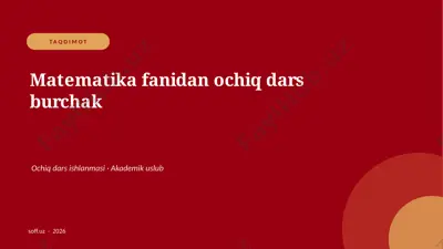 125_v1_matematika_fanidan_ochiq_dars_burchak — PPTX