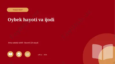 0425_v1_oybek_hayoti_va_ijodi — PPTX