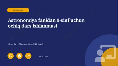 0214_v1_astronomiya_fanidan_9_sinf_uchun_o — PPTX