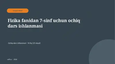 0134_v2_fizika_fanidan_7_sinf_uchun_ochiq_ — PPTX