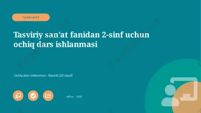 0201_v1_tasviriy_sanat_fanidan_2_sinf_uchu — PPTX