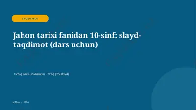 0975_v2_jahon_tarixi_fanidan_10_sinf_slayd — PPTX