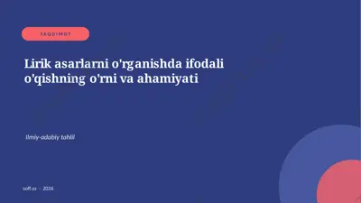 74_ifodali_oqish — PPTX