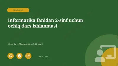 0146_v1_informatika_fanidan_2_sinf_uchun_o — PPTX